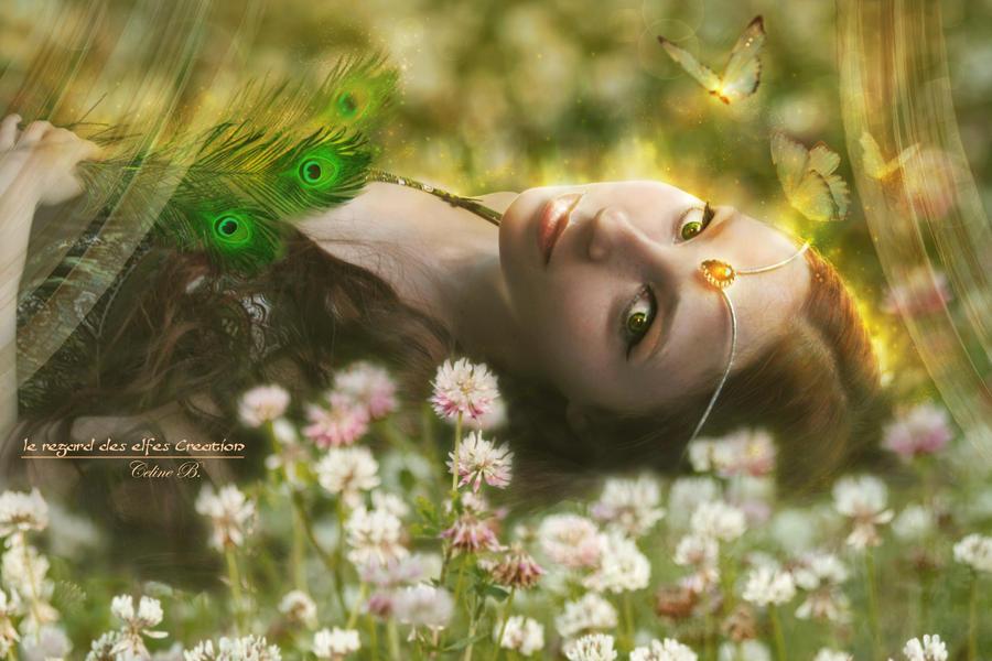 The green feathers by le regard des elfes d5gyzuh fullview